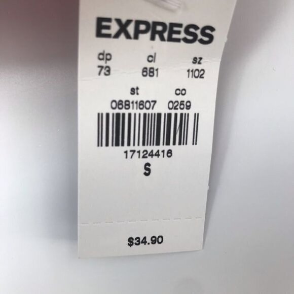 Express NWT Fuchsia Velvet Triangle Bikini Top, Size S - Picture 11 of 11